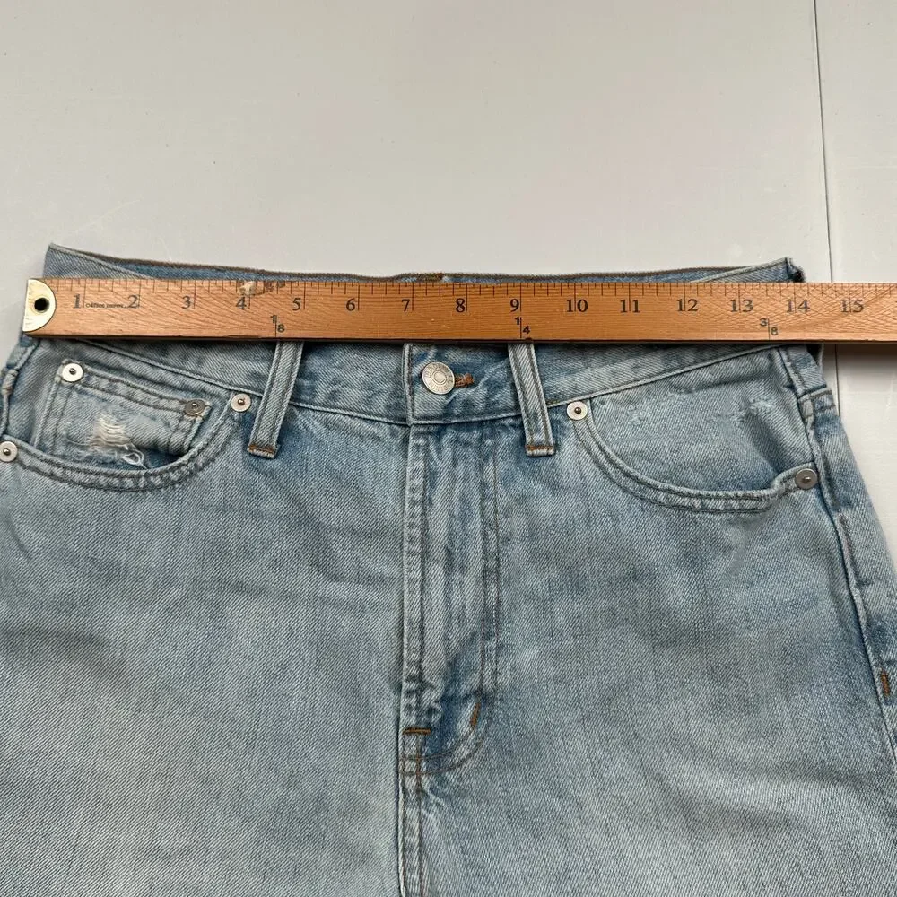 Madewell Jeans Womens 27 Blue Perfect Summer Jean Light Wash High Rise Denim - Picture 9 of 12